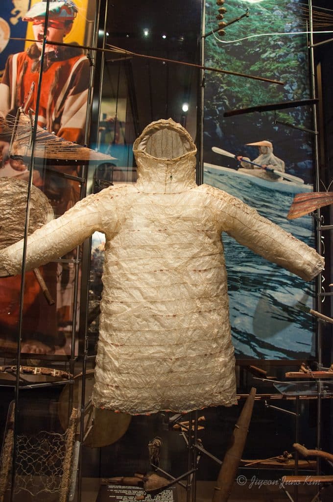 A gut parka in Anchorage Museum, Alaska