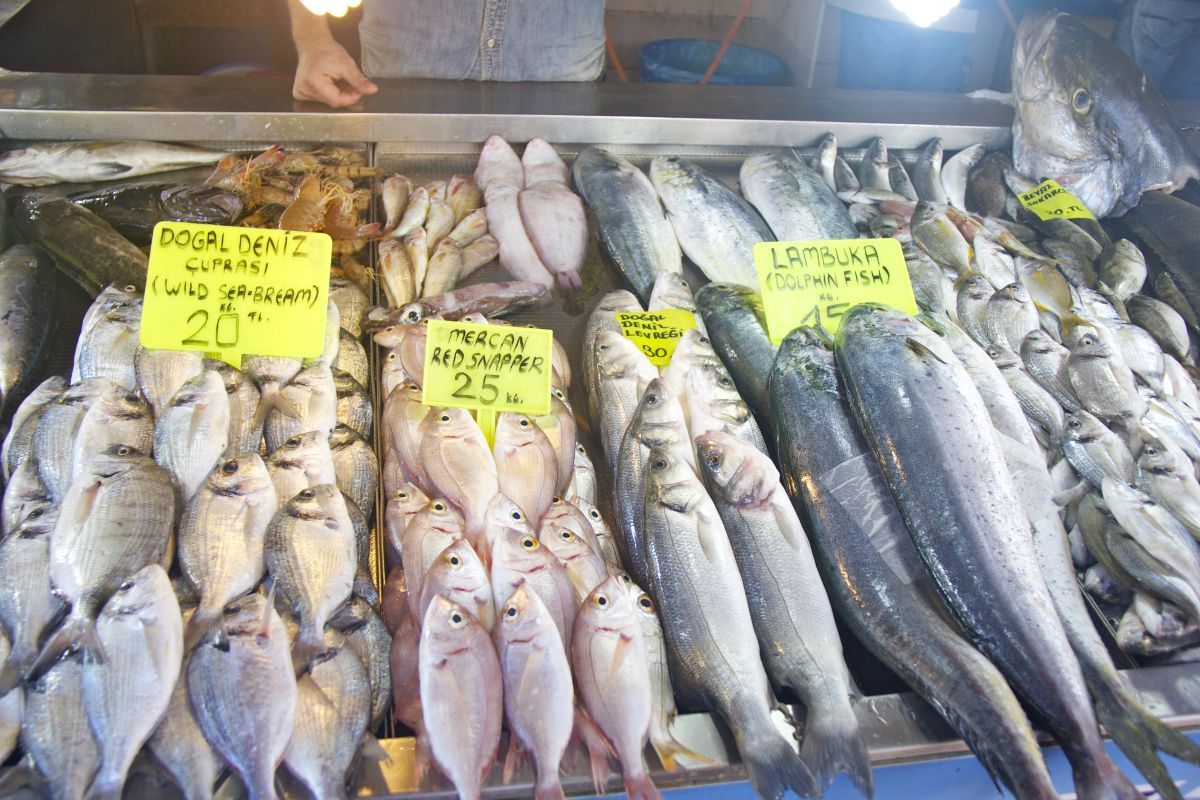 Fish market in Fethiye