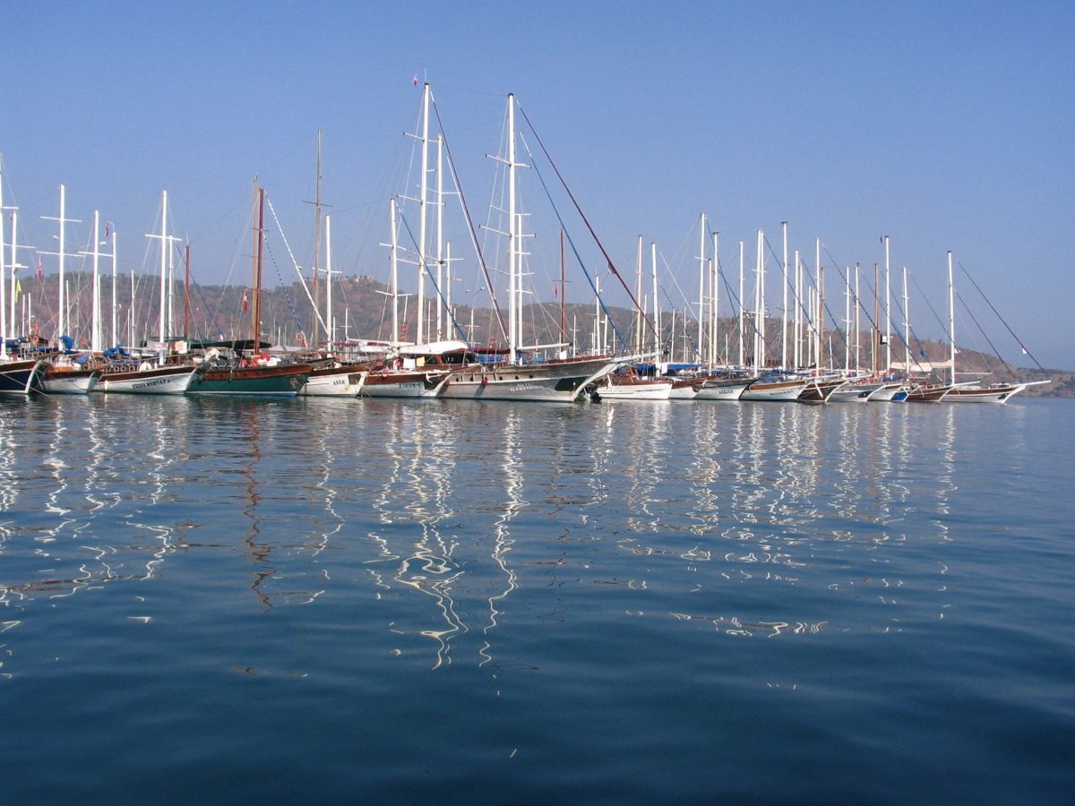 Gulets in Fethiye Harbour