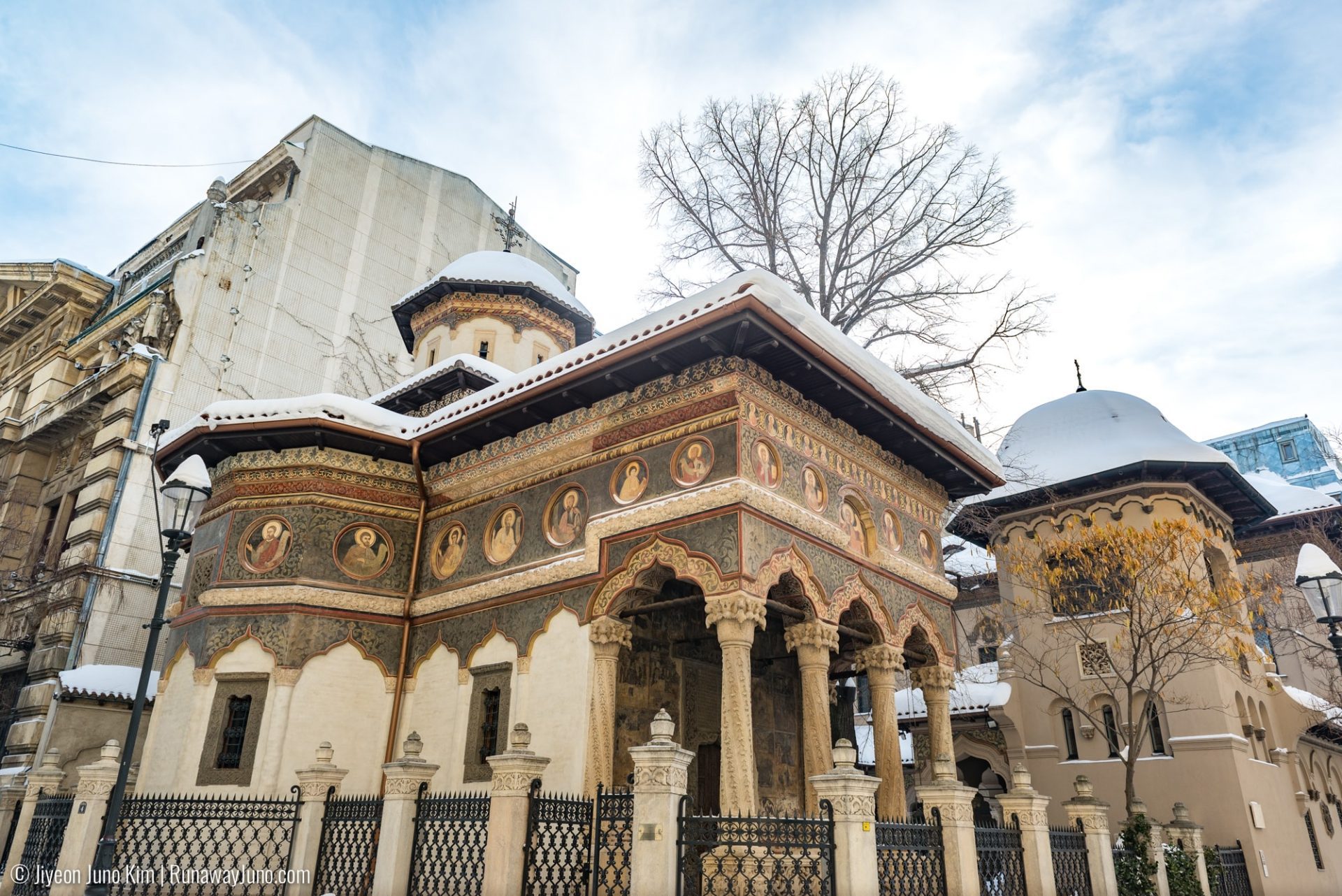 My Favorite Architecture in Bucharest: Stavropoleos Monastery and Brâncovenesc Style