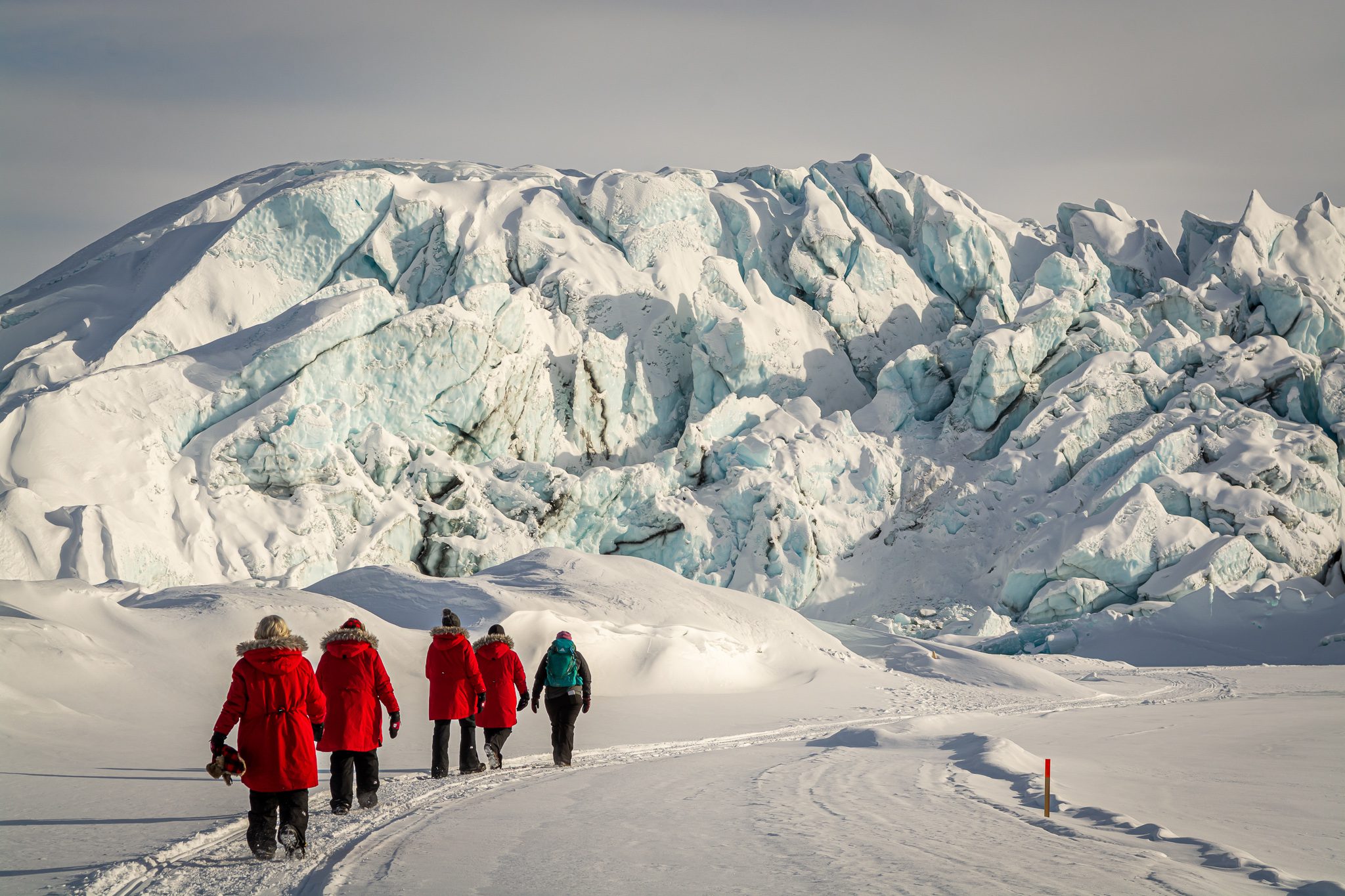 Matanuska glacier tour in winter